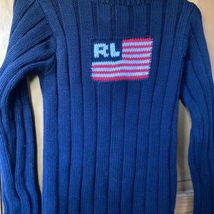 Cotton vintage Polo Jeans Co. Ralph Lauren knit sweater
